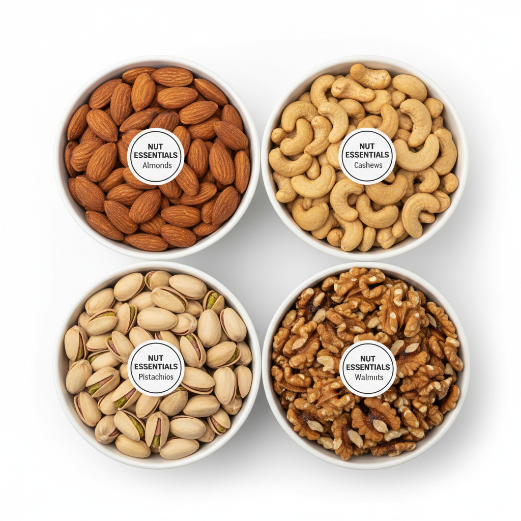 Nut Essentials Premium Nuts Combo Pack - 4 Varieties