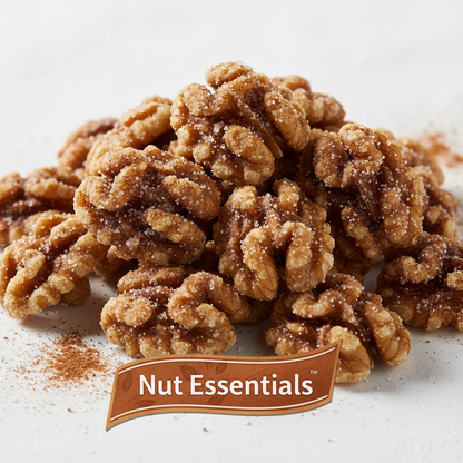 Premium cinnamon sugar walnuts with sweet coating - Nut Essentials